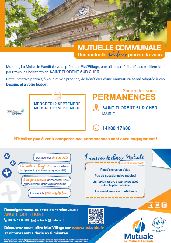 Permanences mutuale mai juin juillet