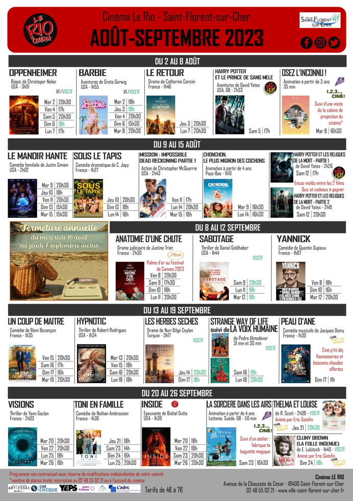 programme juillet 2023