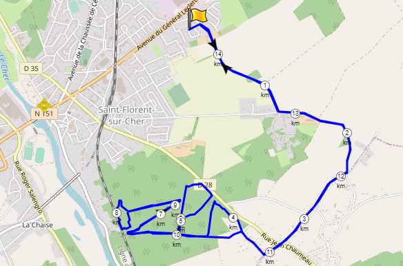 circuit 13,4 km
