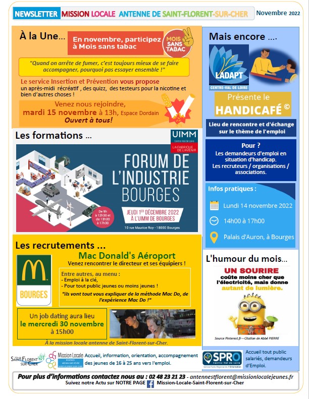 Newsletter novembre 2022