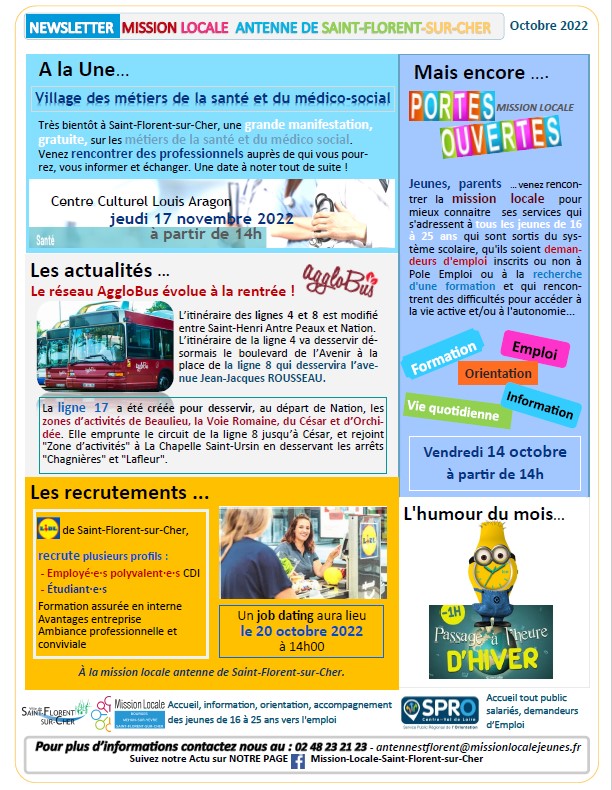 Newsletter octobre 2022