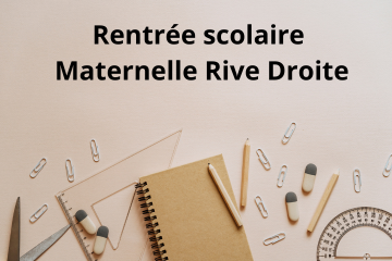 Pola Rentrée scolaire Maternelle Rive Droite