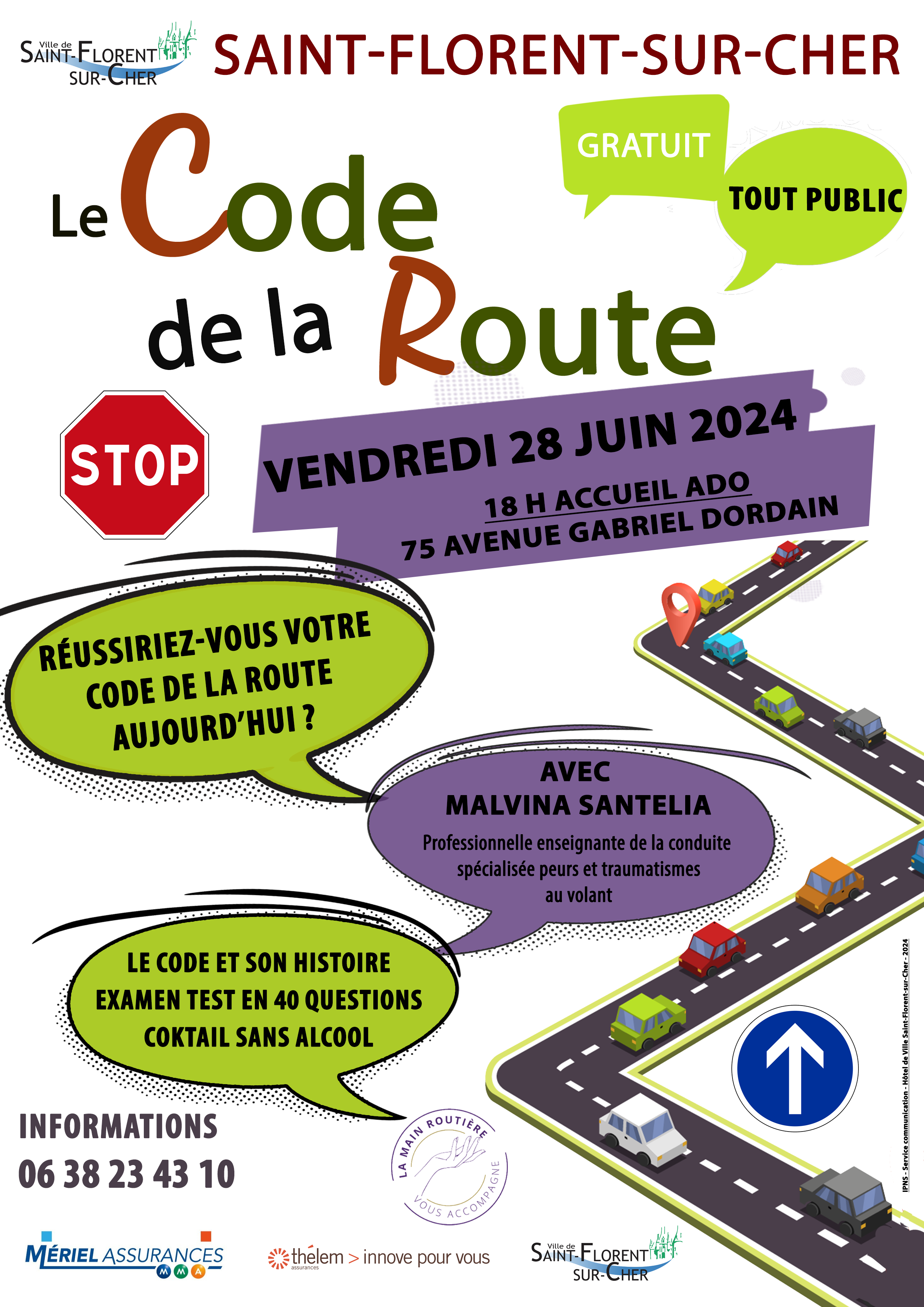 affiche code de la route 2024 